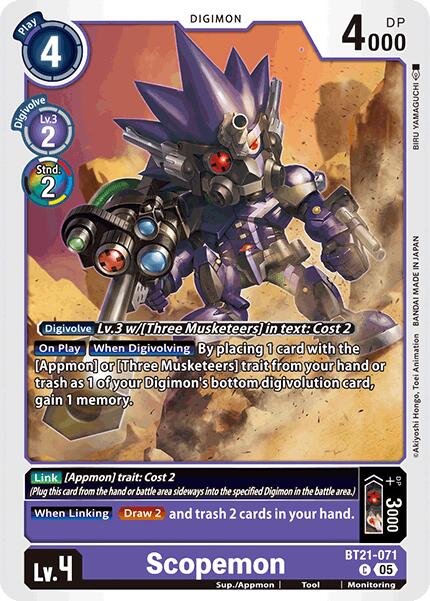 Scopemon [BT21-071] [World Convergence] | Shuffle n Cut Hobbies & Games