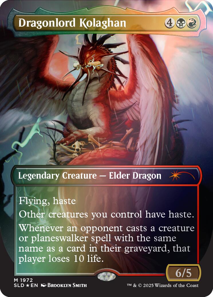 Dragonlord Kolaghan (1972) (Rainbow Foil) [Secret Lair Drop Series] | Shuffle n Cut Hobbies & Games