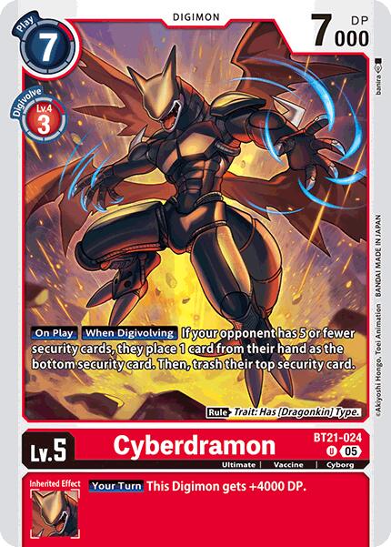 Cyberdramon [BT21-024] [World Convergence] | Shuffle n Cut Hobbies & Games