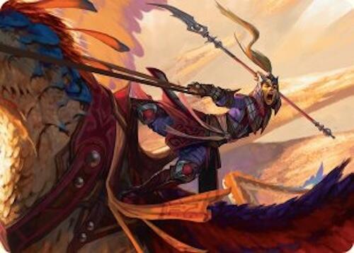 Dragonback Lancer Art Card (3/54) [Tarkir: Dragonstorm Art Series] | Shuffle n Cut Hobbies & Games