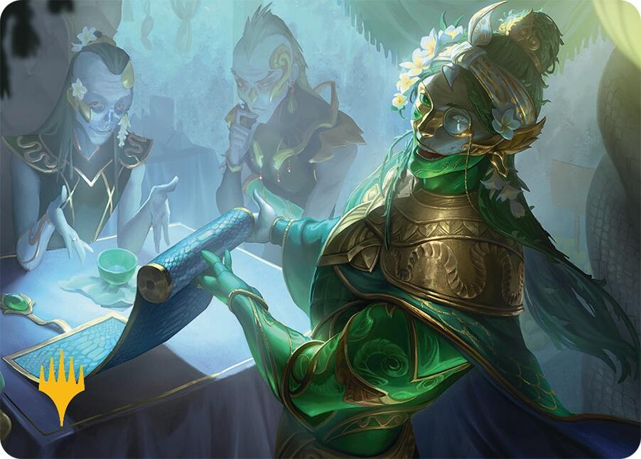 Sibsig Appraiser Art Card (8/54) (Gold-Stamped Signature) [Tarkir: Dragonstorm Art Series] | Shuffle n Cut Hobbies & Games