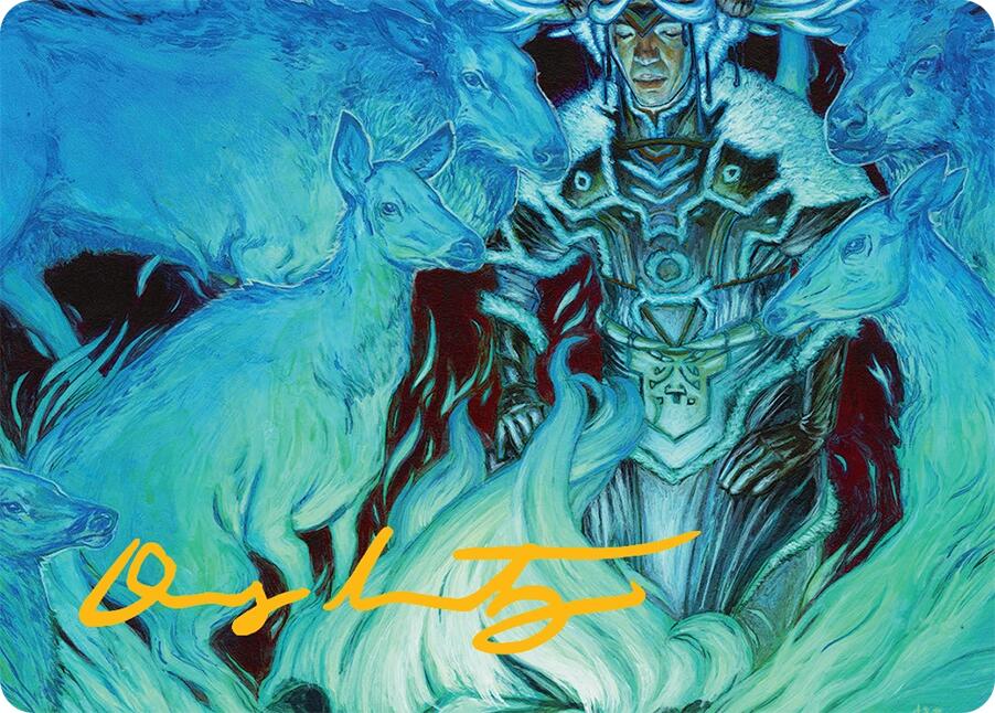 Unending Whisper Art Card (9/54) (Gold-Stamped Signature) [Tarkir: Dragonstorm Art Series] | Shuffle n Cut Hobbies & Games