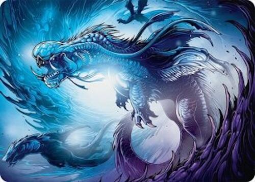 Roiling Dragonstorm Art Card (33/54) [Tarkir: Dragonstorm Art Series] | Shuffle n Cut Hobbies & Games