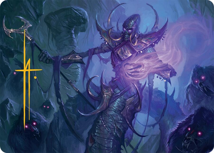 Sidisi, Regent of the Mire Art Card (14/54) (Gold-Stamped Signature) [Tarkir: Dragonstorm Art Series] | Shuffle n Cut Hobbies & Games