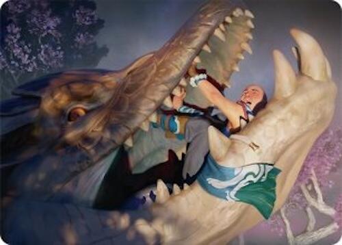 Jaws of Defeat Art Card (53/54) [Tarkir: Dragonstorm Art Series] | Shuffle n Cut Hobbies & Games
