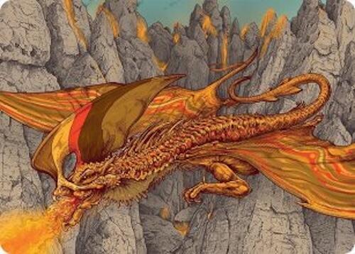 Magmatic Hellkite Art Card (34/54) [Tarkir: Dragonstorm Art Series] | Shuffle n Cut Hobbies & Games