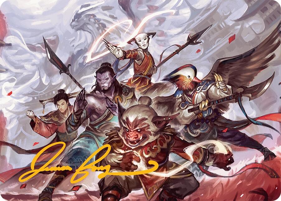 Will of the Jeskai Art Card (54/54) (Gold-Stamped Signature) [Tarkir: Dragonstorm Art Series] | Shuffle n Cut Hobbies & Games