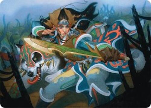Eshki Dragonclaw Art Card (23/54) [Tarkir: Dragonstorm Art Series] | Shuffle n Cut Hobbies & Games
