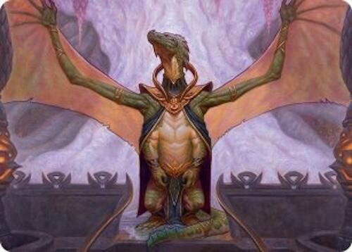 Kheru Goldkeeper Art Card (36/54) [Tarkir: Dragonstorm Art Series] | Shuffle n Cut Hobbies & Games