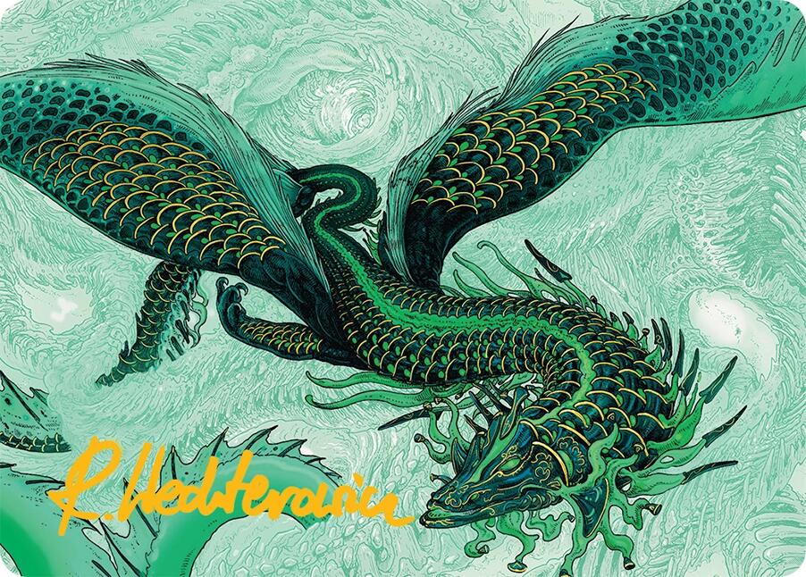 Teval, Arbiter of Virtue Art Card (38/54) (Gold-Stamped Signature) [Tarkir: Dragonstorm Art Series] | Shuffle n Cut Hobbies & Games
