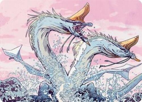 Twinmaw Stormbrood Art Card (39/54) [Tarkir: Dragonstorm Art Series] | Shuffle n Cut Hobbies & Games