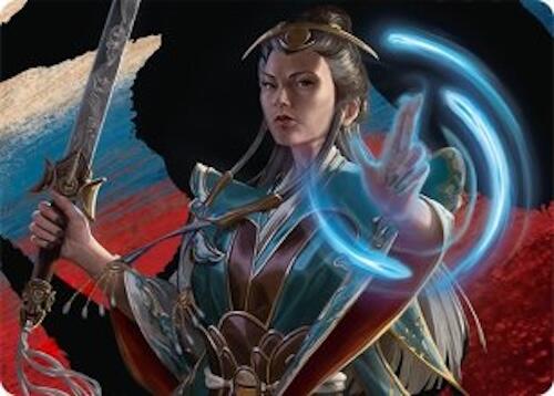 Narset, Jeskai Waymaster Art Card (44/54) [Tarkir: Dragonstorm Art Series] | Shuffle n Cut Hobbies & Games