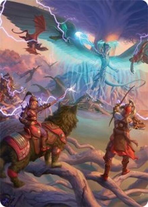All-Out Assault Art Card (50/54) [Tarkir: Dragonstorm Art Series] | Shuffle n Cut Hobbies & Games