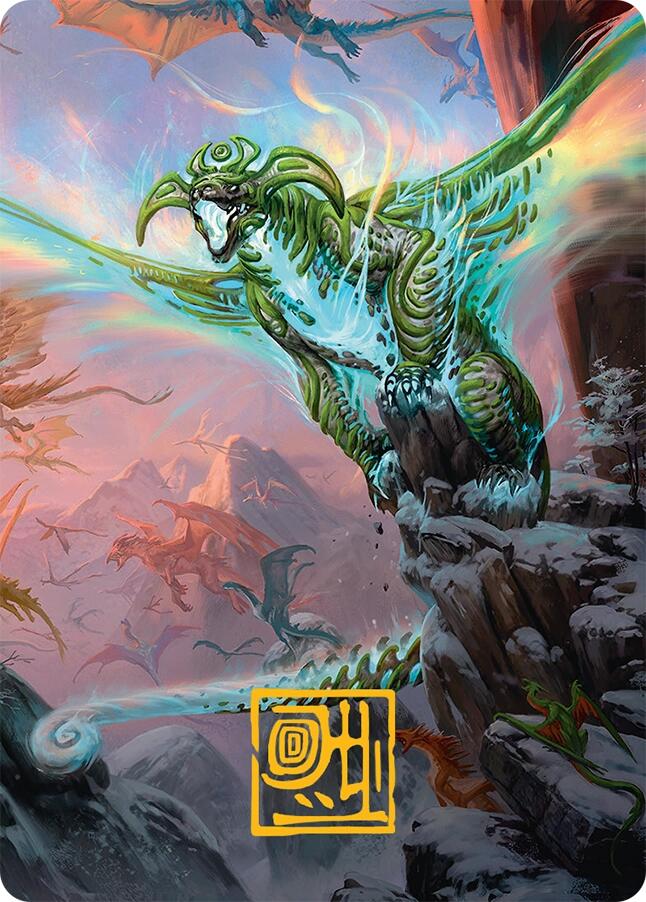 Ureni of the Unwritten Art Card (51/54) (Gold-Stamped Signature) [Tarkir: Dragonstorm Art Series] | Shuffle n Cut Hobbies & Games