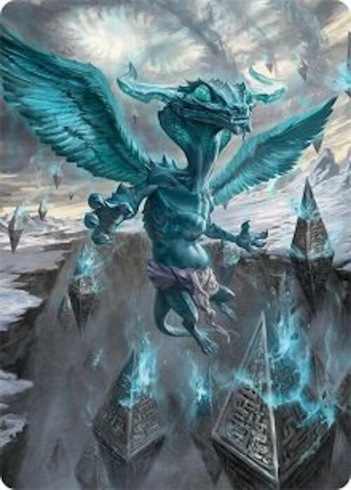 Ugin, Eye of the Storms Art Card (47/54) [Tarkir: Dragonstorm Art Series] | Shuffle n Cut Hobbies & Games