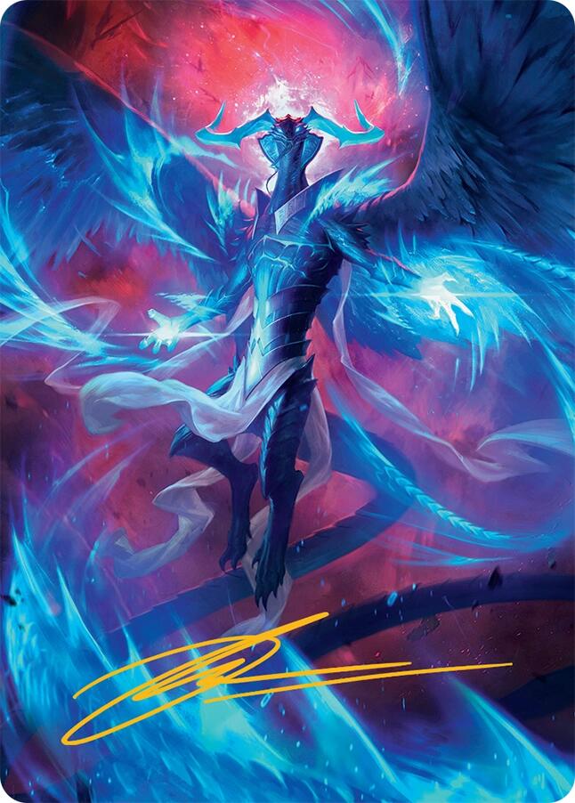 Ugin, Eye of the Storms Art Card (48/54) (Gold-Stamped Signature) [Tarkir: Dragonstorm Art Series] | Shuffle n Cut Hobbies & Games