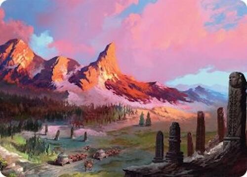 Rugged Highlands Art Card (29/54) [Tarkir: Dragonstorm Art Series] | Shuffle n Cut Hobbies & Games