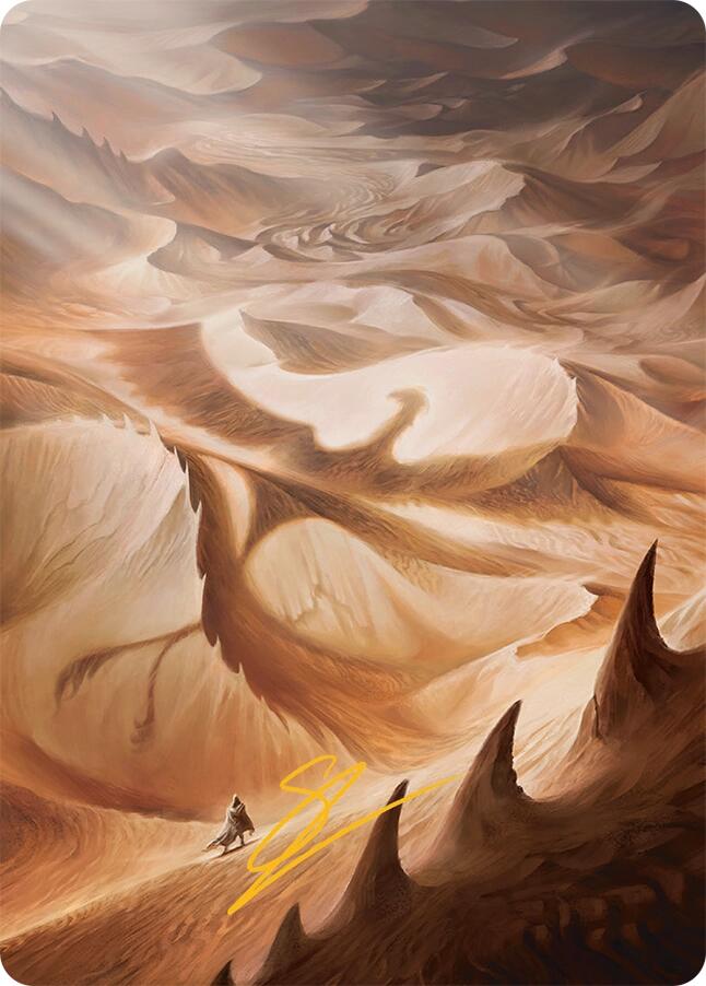 Plains Art Card (30/54) (Gold-Stamped Signature) [Tarkir: Dragonstorm Art Series] | Shuffle n Cut Hobbies & Games