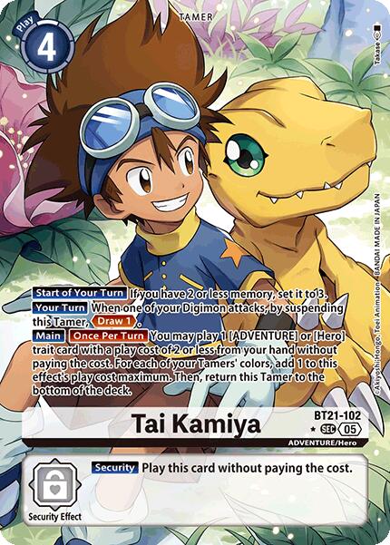 Tai Kamiya [BT21-102] (Alternate Art) [World Convergence] | Shuffle n Cut Hobbies & Games
