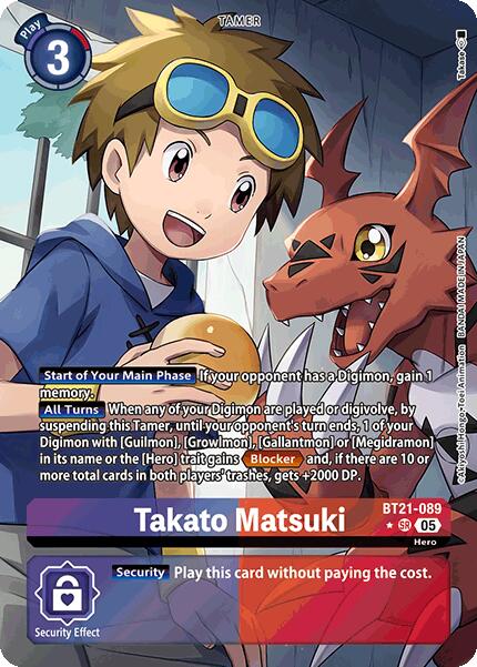 Takato Matsuki [BT21-089] (Alternate Art) [World Convergence] | Shuffle n Cut Hobbies & Games