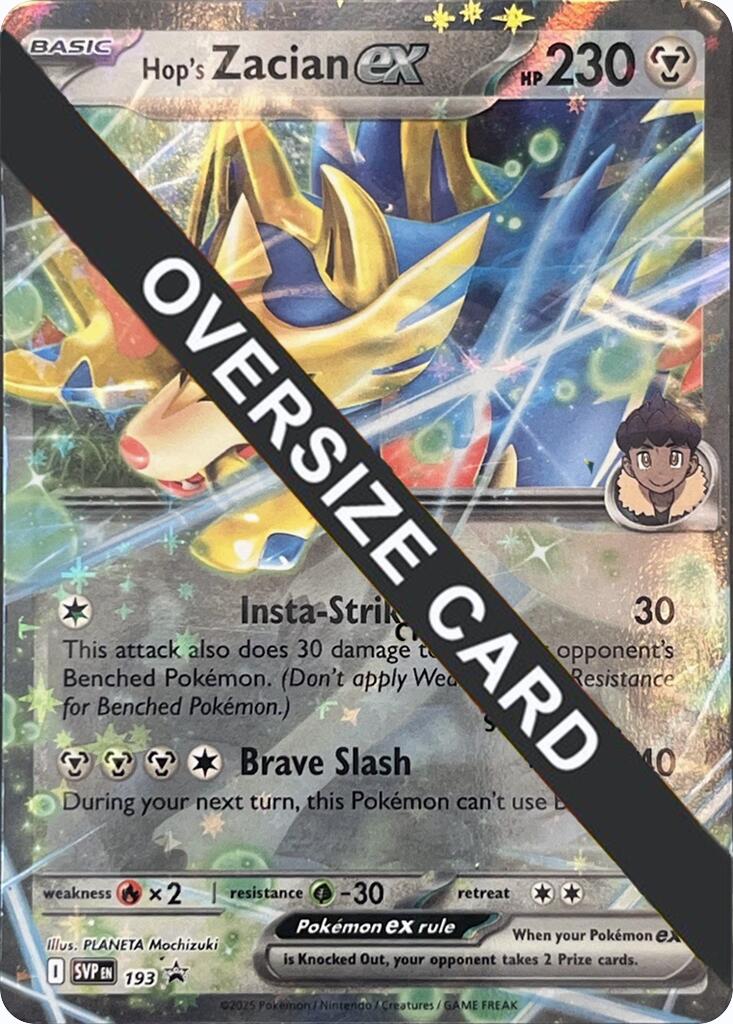 Hop's Zacian ex (SVP193) (Jumbo Card) [Scarlet & Violet: Black Star Promos] | Shuffle n Cut Hobbies & Games