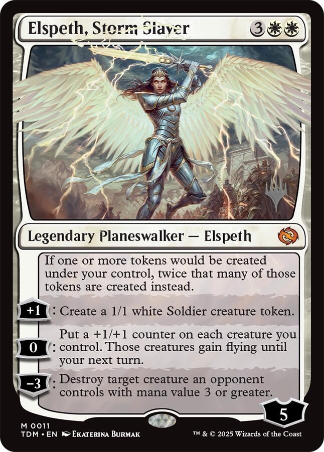 Elspeth, Storm Slayer [Tarkir: Dragonstorm Promos] | Shuffle n Cut Hobbies & Games