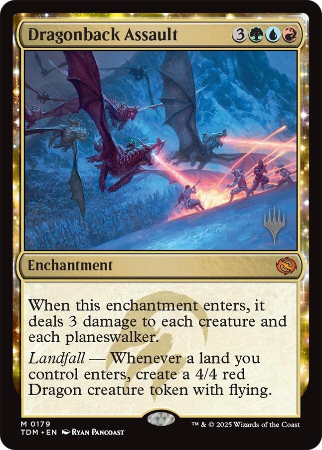Dragonback Assault [Tarkir: Dragonstorm Promos] | Shuffle n Cut Hobbies & Games