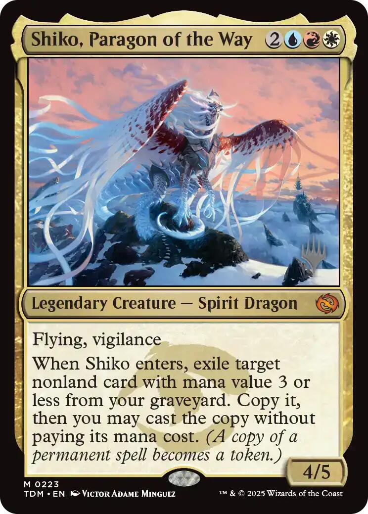 Shiko, Paragon of the Way [Tarkir: Dragonstorm Promos] | Shuffle n Cut Hobbies & Games
