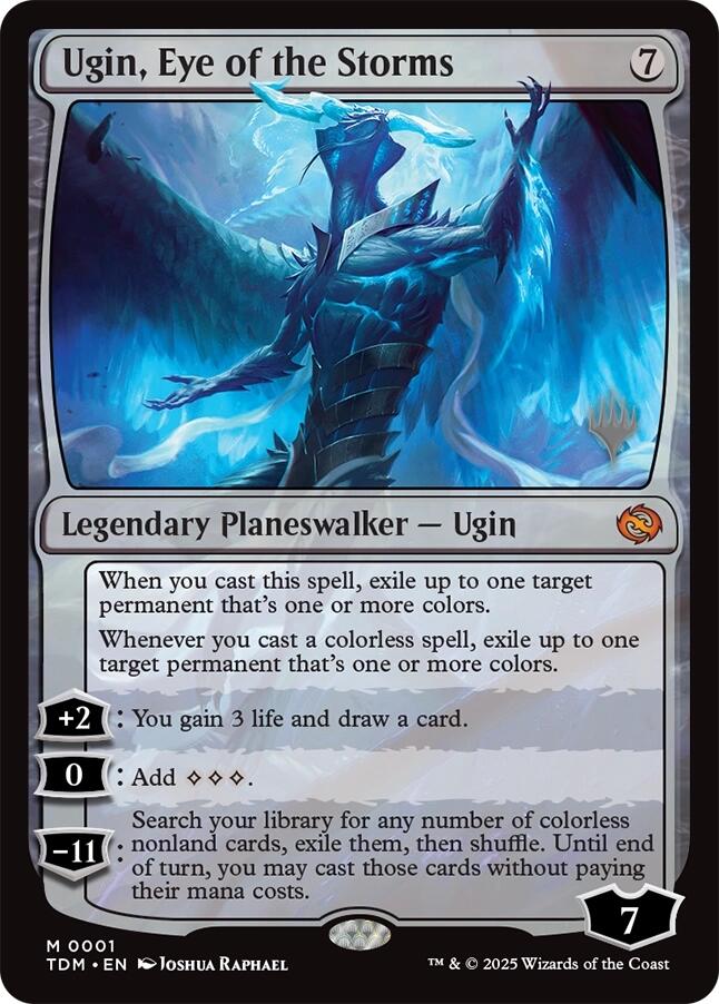 Ugin, Eye of the Storms [Tarkir: Dragonstorm Promos] | Shuffle n Cut Hobbies & Games