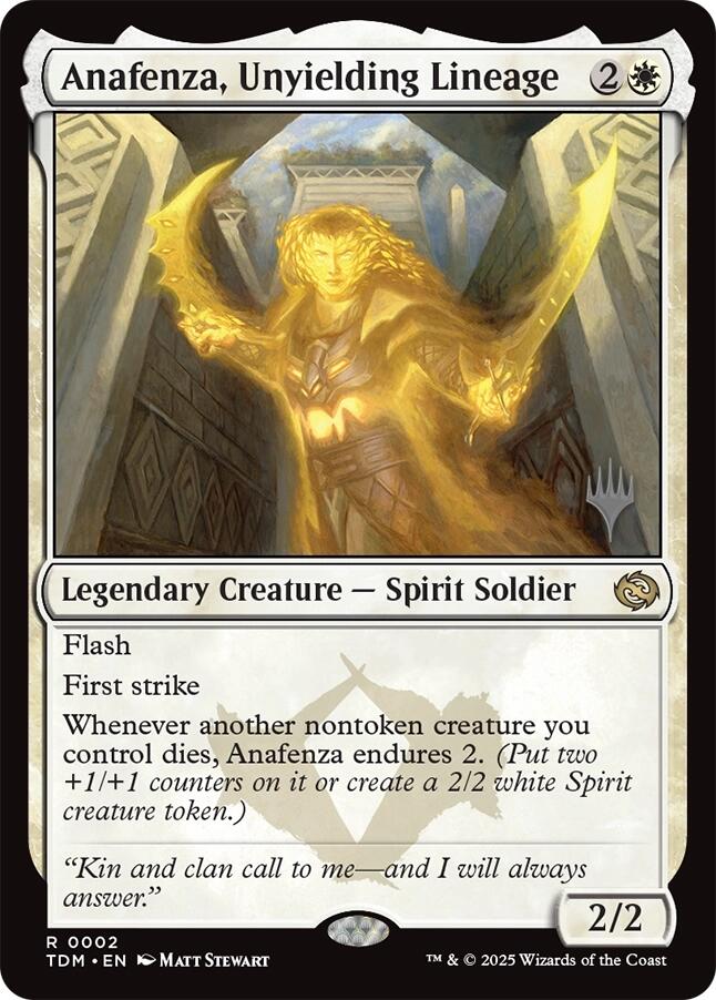 Anafenza, Unyielding Lineage [Tarkir: Dragonstorm Promos] | Shuffle n Cut Hobbies & Games