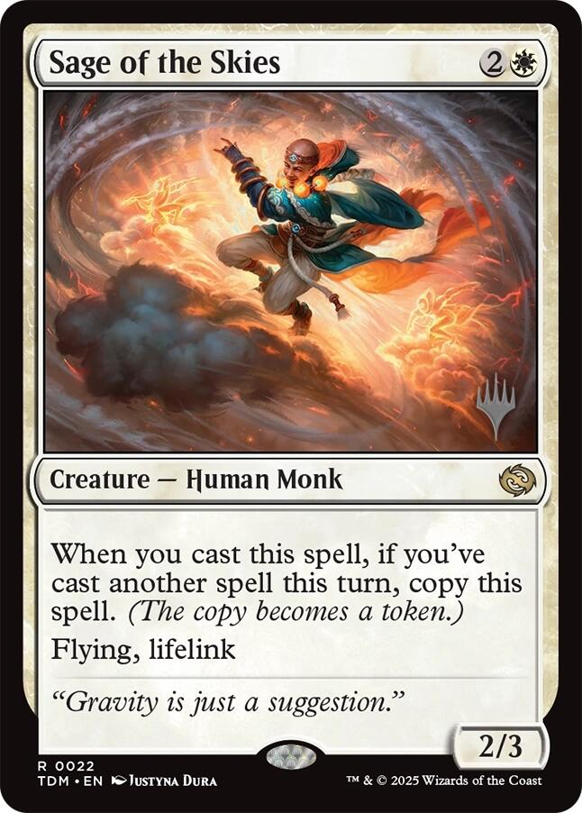 Sage of the Skies [Tarkir: Dragonstorm Promos] | Shuffle n Cut Hobbies & Games
