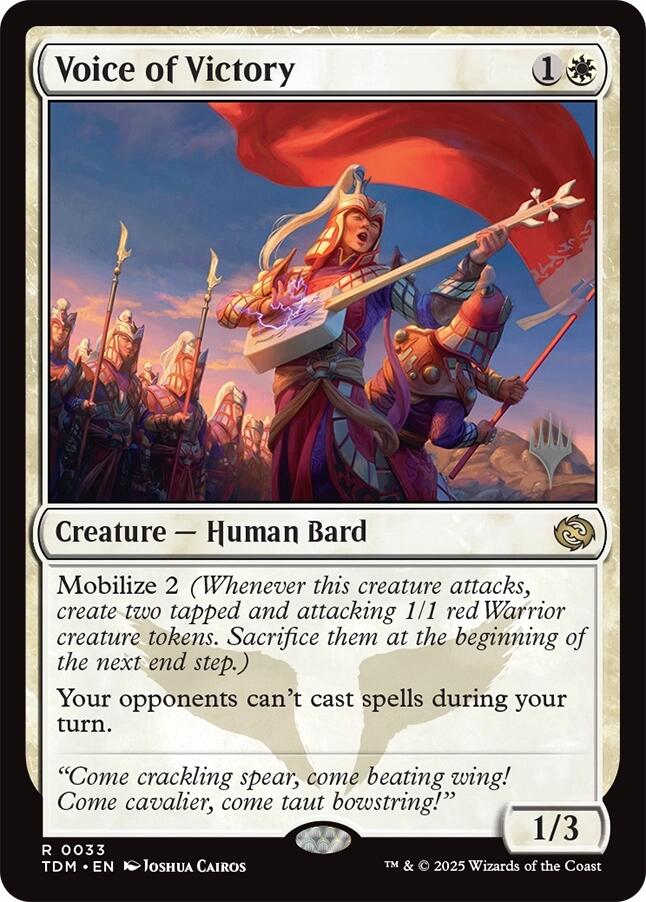 Voice of Victory [Tarkir: Dragonstorm Promos] | Shuffle n Cut Hobbies & Games