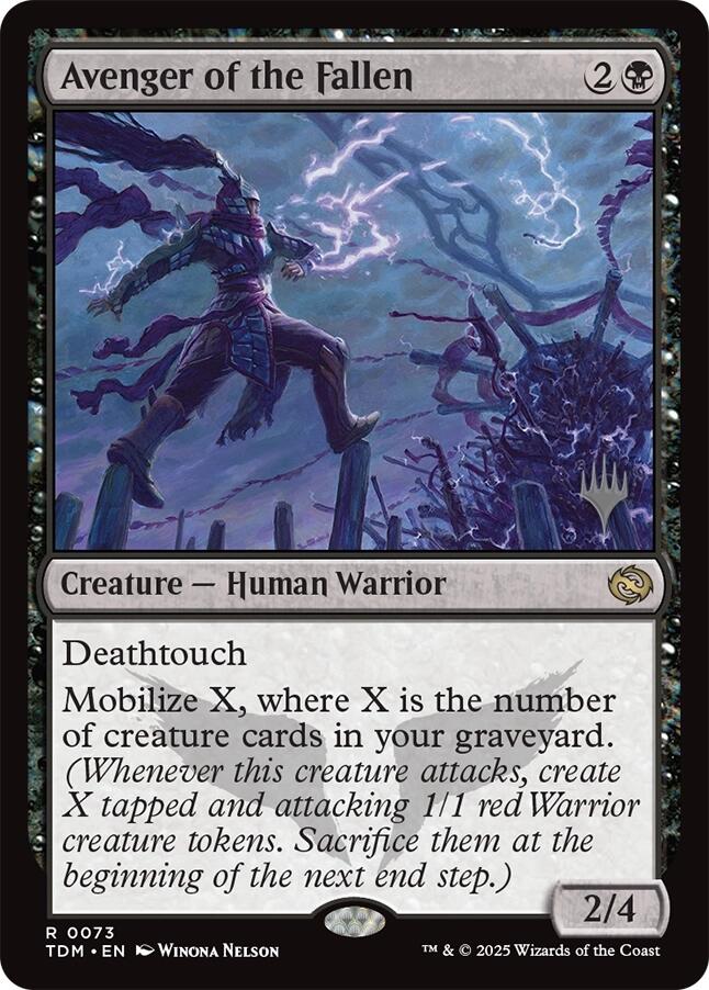 Avenger of the Fallen [Tarkir: Dragonstorm Promos] | Shuffle n Cut Hobbies & Games