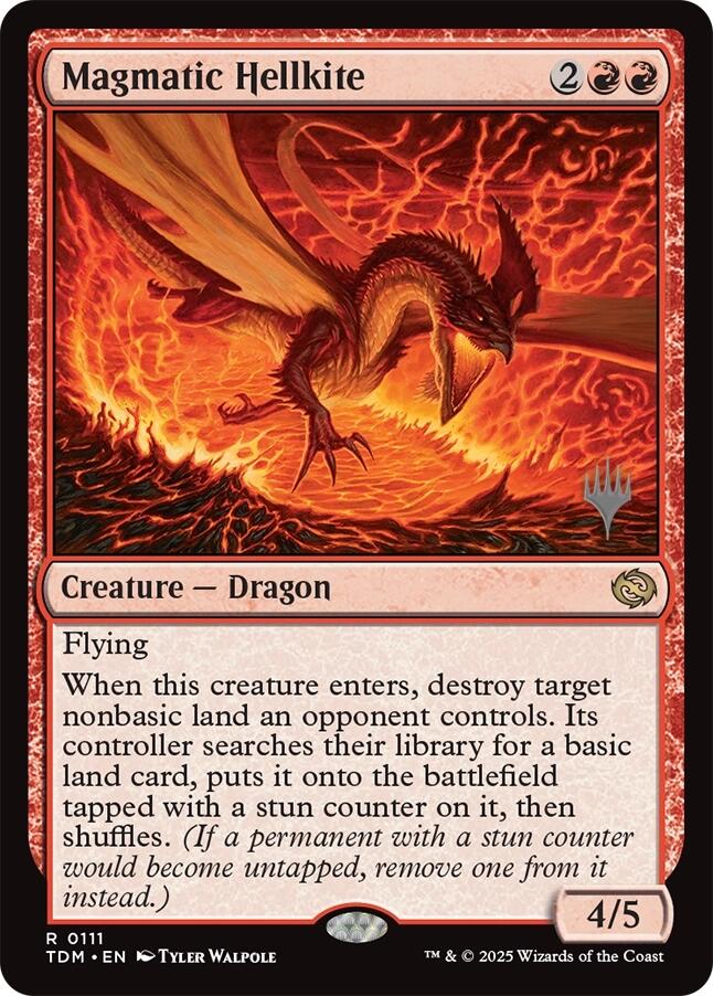 Magmatic Hellkite [Tarkir: Dragonstorm Promos] | Shuffle n Cut Hobbies & Games