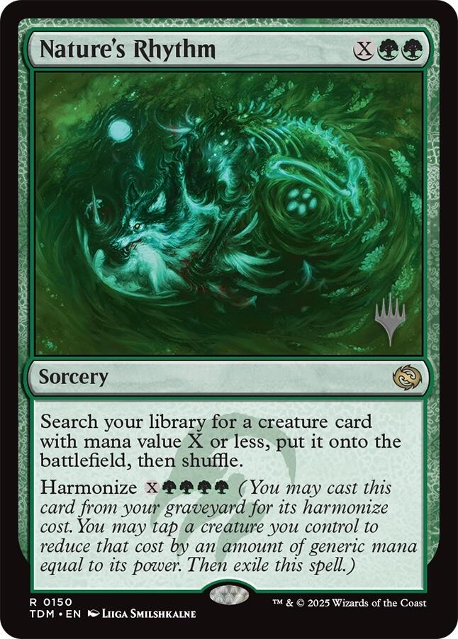 Nature's Rhythm [Tarkir: Dragonstorm Promos] | Shuffle n Cut Hobbies & Games