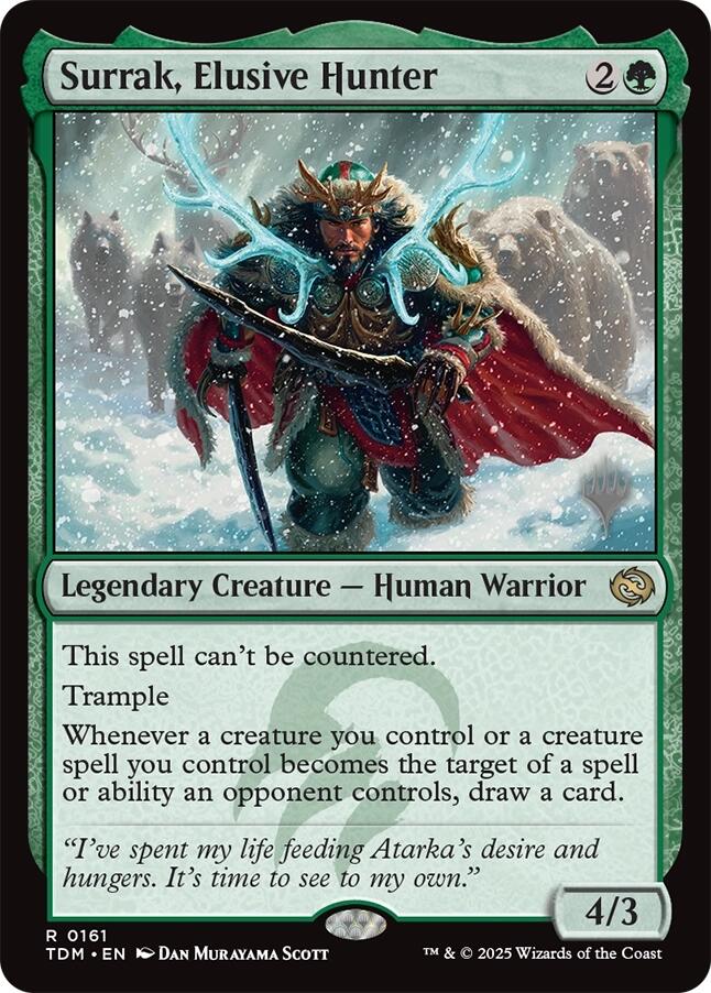 Surrak, Elusive Hunter [Tarkir: Dragonstorm Promos] | Shuffle n Cut Hobbies & Games
