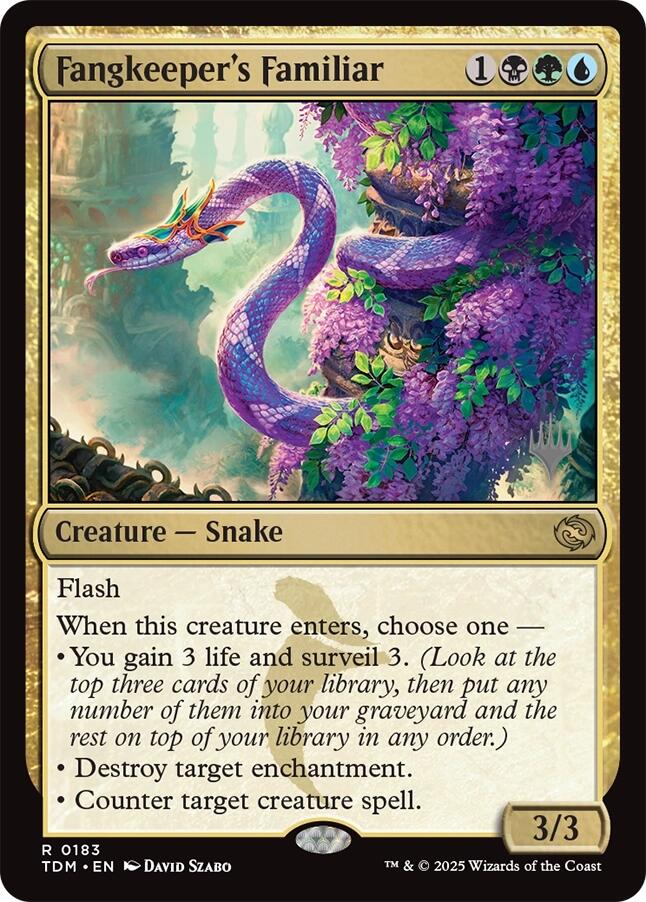 Fangkeeper's Familiar [Tarkir: Dragonstorm Promos] | Shuffle n Cut Hobbies & Games