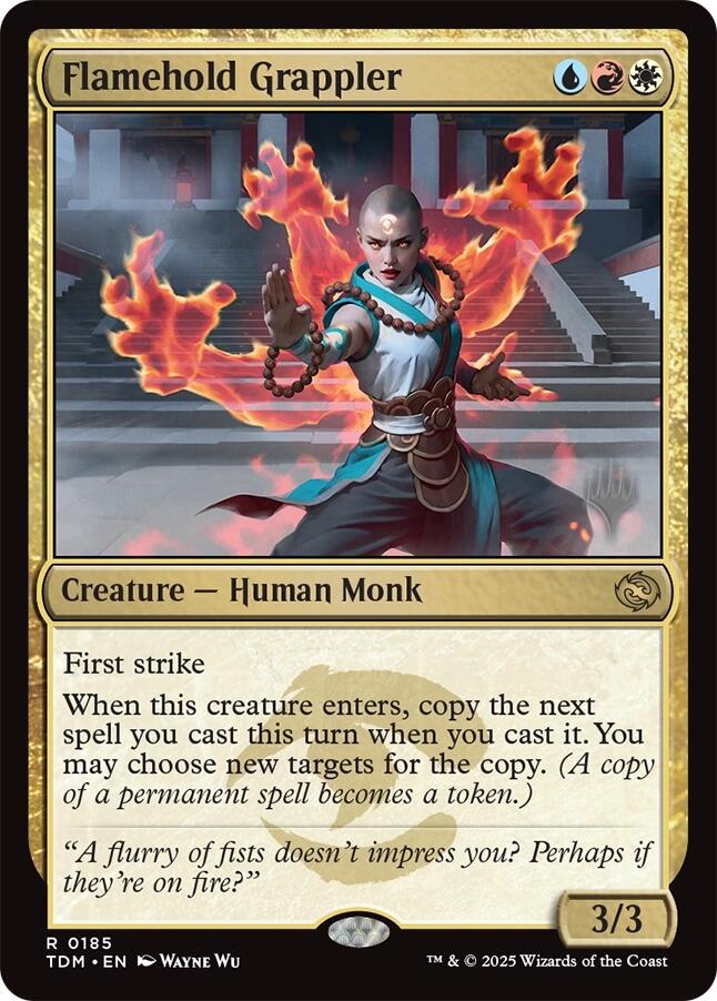 Flamehold Grappler [Tarkir: Dragonstorm Promos] | Shuffle n Cut Hobbies & Games