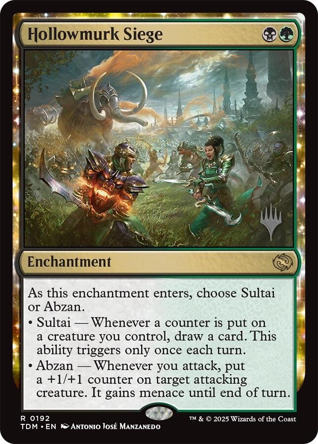 Hollowmurk Siege [Tarkir: Dragonstorm Promos] | Shuffle n Cut Hobbies & Games