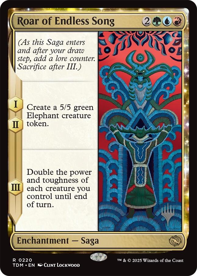 Roar of Endless Song [Tarkir: Dragonstorm Promos] | Shuffle n Cut Hobbies & Games
