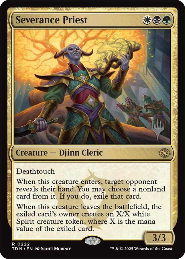 Severance Priest [Tarkir: Dragonstorm Promos] | Shuffle n Cut Hobbies & Games