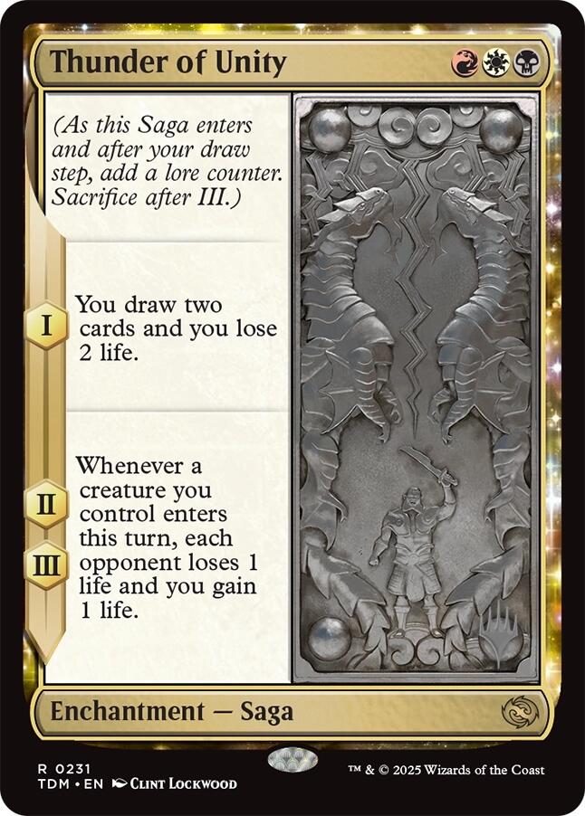 Thunder of Unity [Tarkir: Dragonstorm Promos] | Shuffle n Cut Hobbies & Games