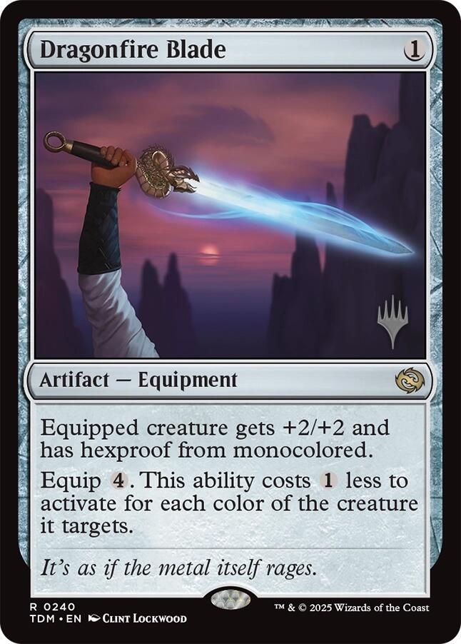 Dragonfire Blade [Tarkir: Dragonstorm Promos] | Shuffle n Cut Hobbies & Games