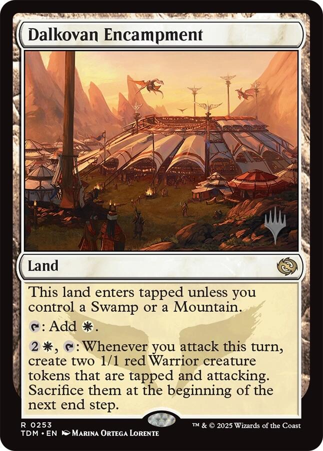 Dalkovan Encampment [Tarkir: Dragonstorm Promos] | Shuffle n Cut Hobbies & Games