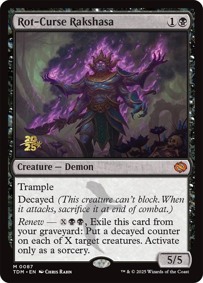 Rot-Curse Rakshasa [Tarkir: Dragonstorm Prerelease Promos] | Shuffle n Cut Hobbies & Games