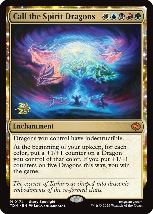 Call the Spirit Dragons [Tarkir: Dragonstorm Prerelease Promos] | Shuffle n Cut Hobbies & Games
