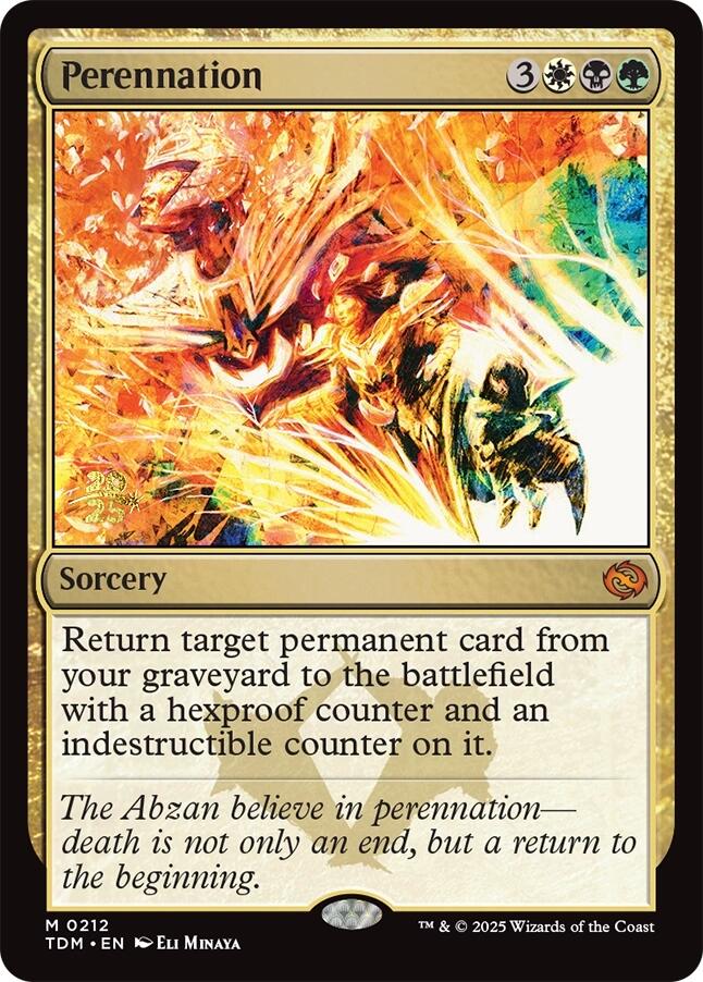 Perennation [Tarkir: Dragonstorm Prerelease Promos] | Shuffle n Cut Hobbies & Games