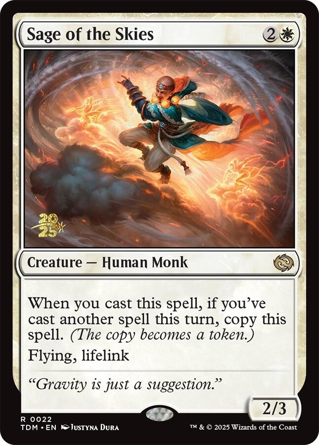 Sage of the Skies [Tarkir: Dragonstorm Prerelease Promos] | Shuffle n Cut Hobbies & Games