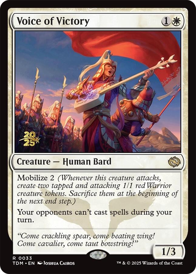 Voice of Victory [Tarkir: Dragonstorm Prerelease Promos] | Shuffle n Cut Hobbies & Games