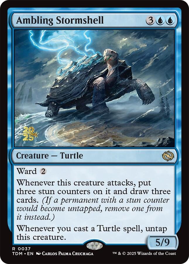 Ambling Stormshell [Tarkir: Dragonstorm Prerelease Promos] | Shuffle n Cut Hobbies & Games